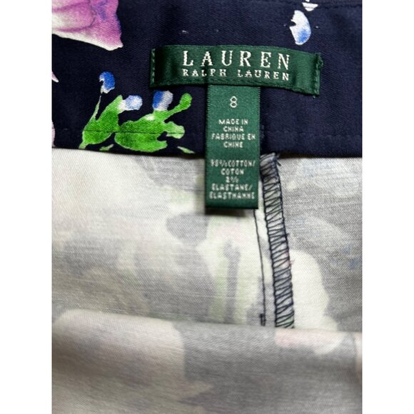 Lauren Ralph Lauren Romantic Floral Summer Staple Pencil Skirt - Size 8 - Picture 5 of 8